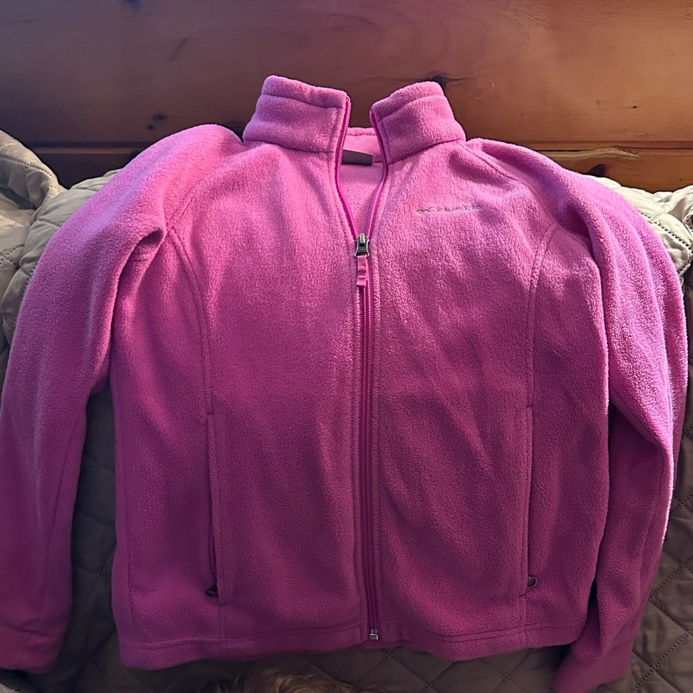 Columbia Kids Bright Pink Fleece Jacket
